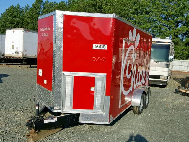 7H2BE1424KD009196 - 2019 ROCK TRAILER RED photo 2