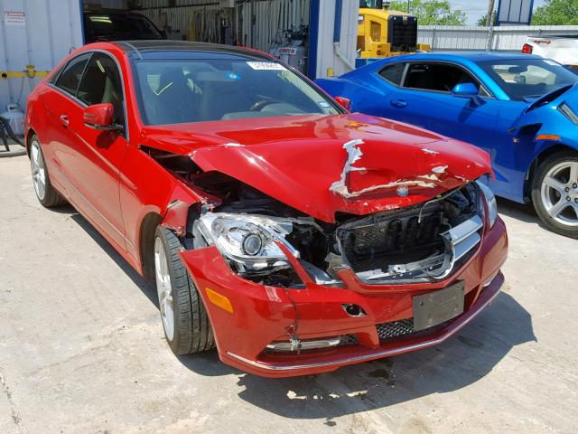 WDDKJ5KB5DF185415 - 2013 MERCEDES-BENZ E 350 RED photo 1