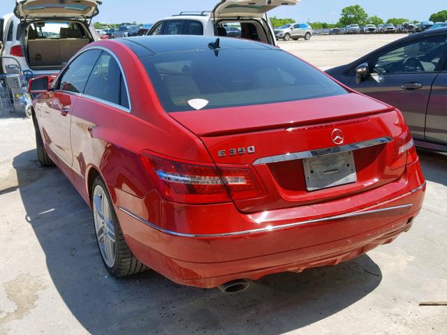 WDDKJ5KB5DF185415 - 2013 MERCEDES-BENZ E 350 RED photo 3