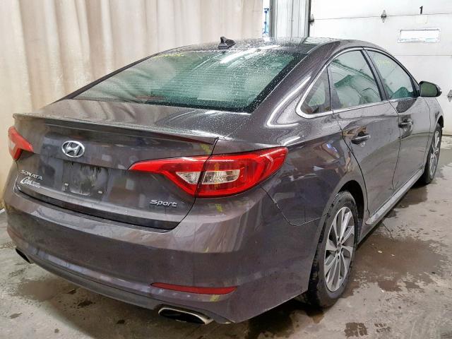 5NPE34AF4GH291946 - 2016 HYUNDAI SONATA SPO BROWN photo 4