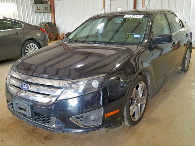 3FAHP0KC7BR172847 - 2011 FORD FUSION SPO BLACK photo 2