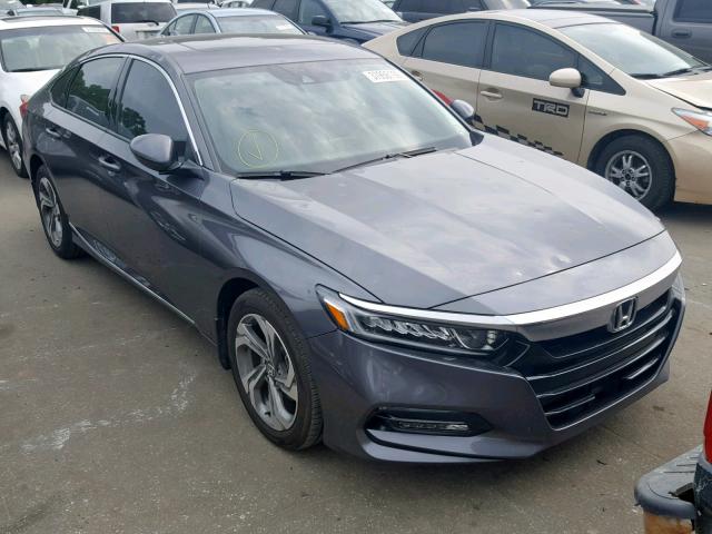 1HGCV1F57JA101850 - 2018 HONDA ACCORD EXL GRAY photo 1