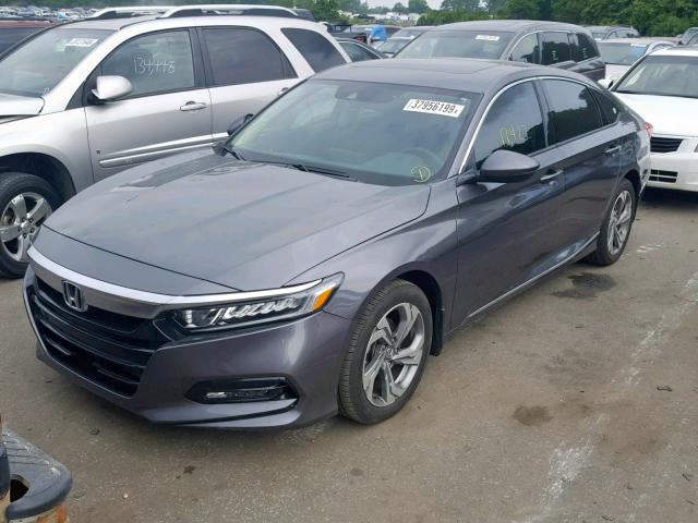 1HGCV1F57JA101850 - 2018 HONDA ACCORD EXL GRAY photo 2