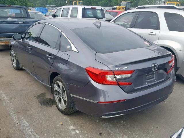 1HGCV1F57JA101850 - 2018 HONDA ACCORD EXL GRAY photo 3