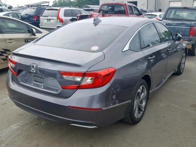 1HGCV1F57JA101850 - 2018 HONDA ACCORD EXL GRAY photo 4