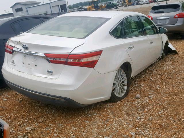 4T1BD1EB1DU015131 - 2013 TOYOTA AVALON HYB WHITE photo 4