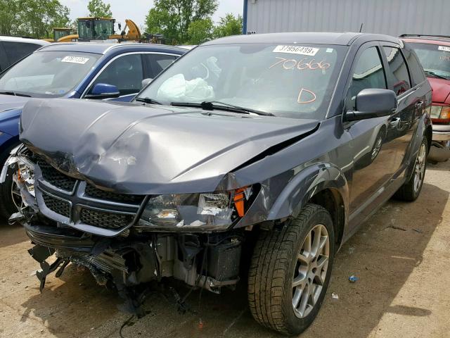 3C4PDCEG9FT517075 - 2015 DODGE JOURNEY R/ GRAY photo 2