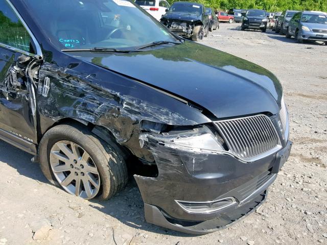 2LMHJ5NK0EBL53108 - 2014 LINCOLN MKT BLACK photo 9