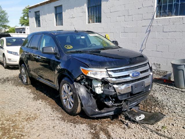 2FMDK4JCXBBA83106 - 2011 FORD EDGE SEL BLACK photo 1