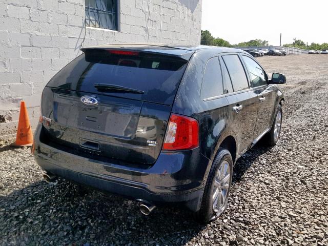 2FMDK4JCXBBA83106 - 2011 FORD EDGE SEL BLACK photo 4