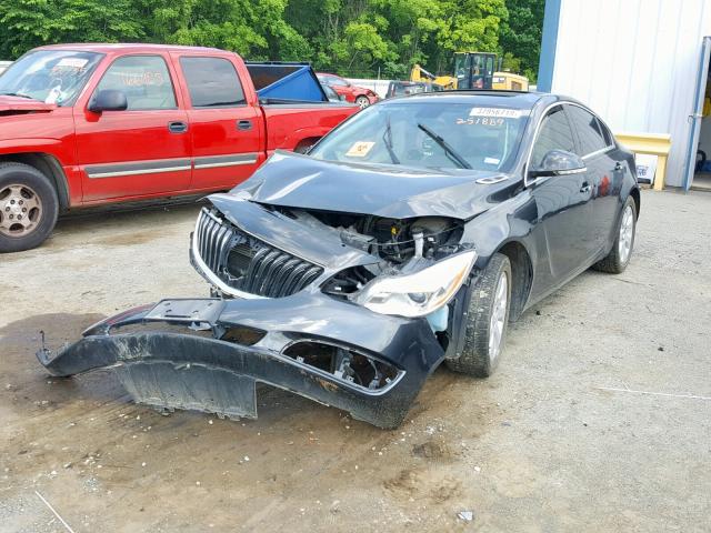 2G4GM5ER0E9251889 - 2014 BUICK REGAL PREM BLACK photo 2