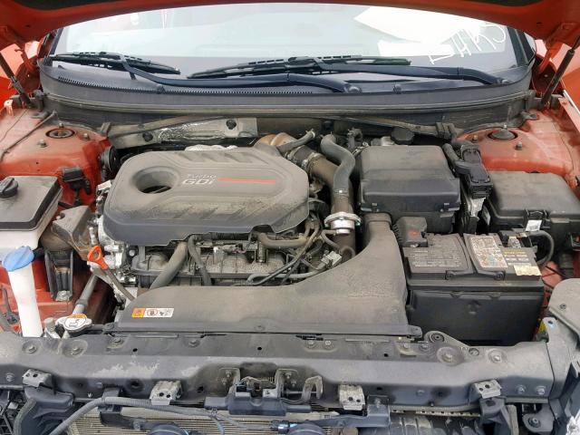 5NPE34AB7FH190444 - 2015 HYUNDAI SONATA SPO ORANGE photo 7