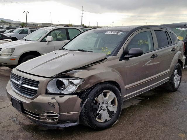 1B3HB48B57D254446 - 2007 DODGE CALIBER SX GOLD photo 2