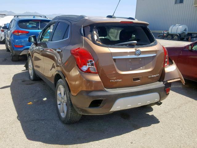 KL4CJASB7GB584890 - 2016 BUICK ENCORE BROWN photo 3