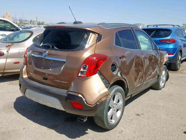 KL4CJASB7GB584890 - 2016 BUICK ENCORE BROWN photo 4