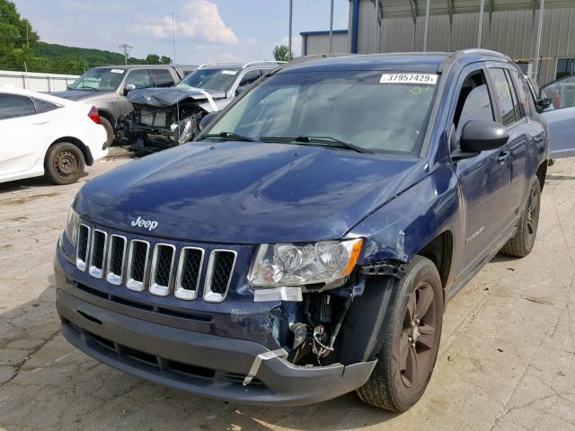 1C4NJCBB0DD169386 - 2013 JEEP COMPASS SP Көк фото 2