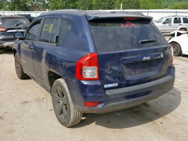 1C4NJCBB0DD169386 - 2013 JEEP COMPASS SP Көк фото 3