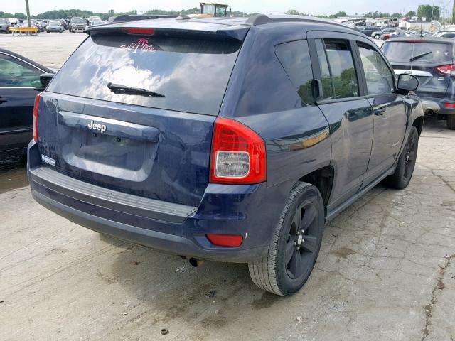 1C4NJCBB0DD169386 - 2013 JEEP COMPASS SP Көк фото 4