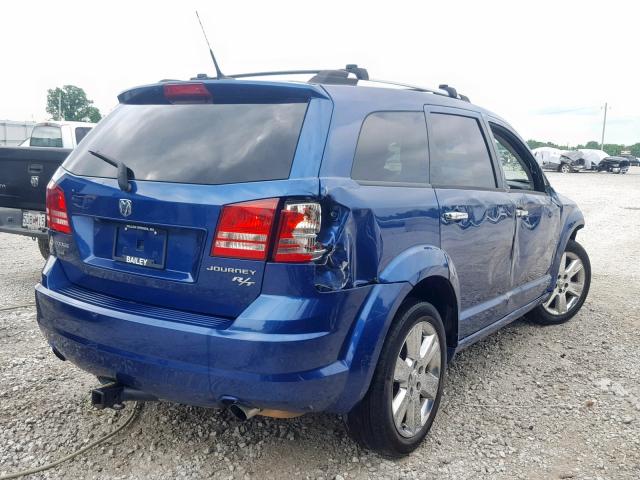 3D4PH9FV8AT209508 - 2010 DODGE JOURNEY R/ BLUE photo 4