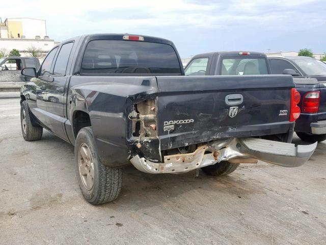 1D7HE58N86S644740 - 2006 DODGE DAKOTA QUA BLACK photo 3