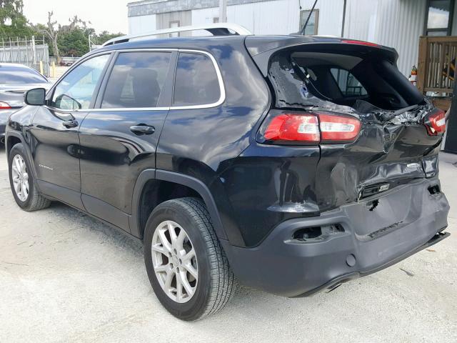 1C4PJLCB2JD612754 - 2018 JEEP CHEROKEE L BLACK photo 3