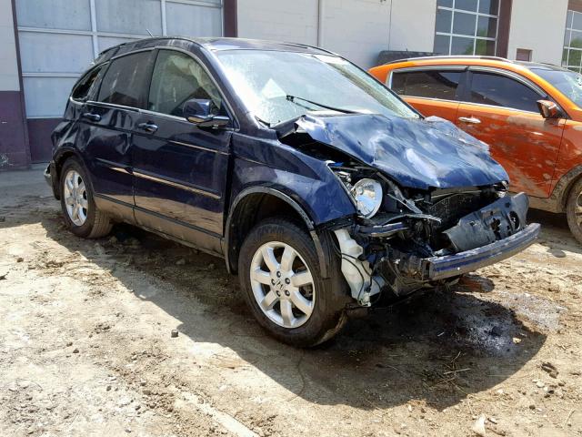 JHLRE48777C035468 - 2007 HONDA CR-V EXL BLUE photo 1