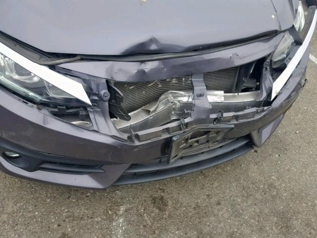 2HGFC1F79GH637276 - 2016 HONDA CIVIC EXL GRAY photo 9