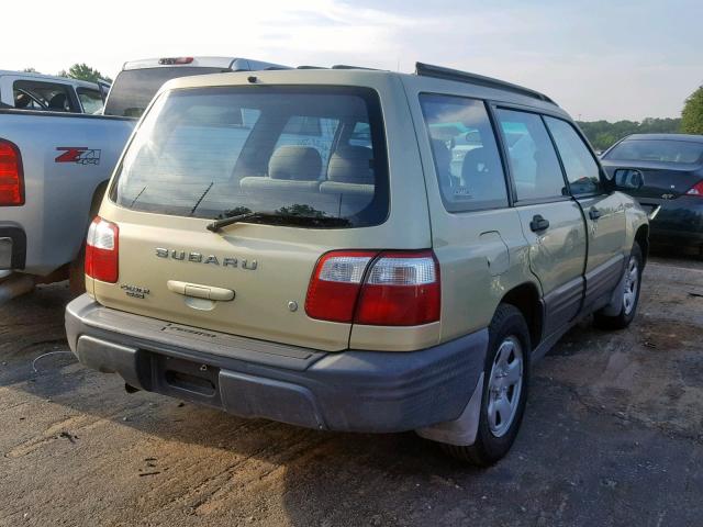 JF1SF63502H738943 - 2002 SUBARU FORESTER L GOLD photo 4