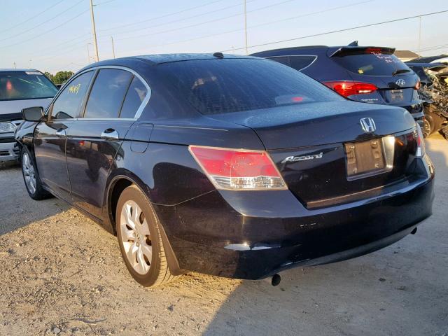 1HGCP36848A080868 - 2008 HONDA ACCORD EXL BLACK photo 3