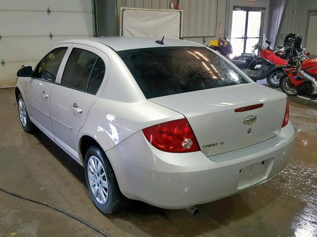 1G1AT58H797103285 - 2009 CHEVROLET COBALT LT BEIGE photo 3