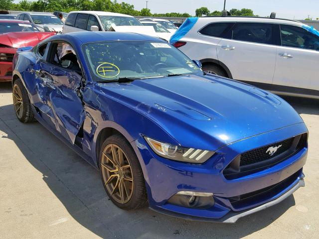 1FA6P8CF0F5354834 - 2015 FORD MUSTANG GT BLUE photo 9