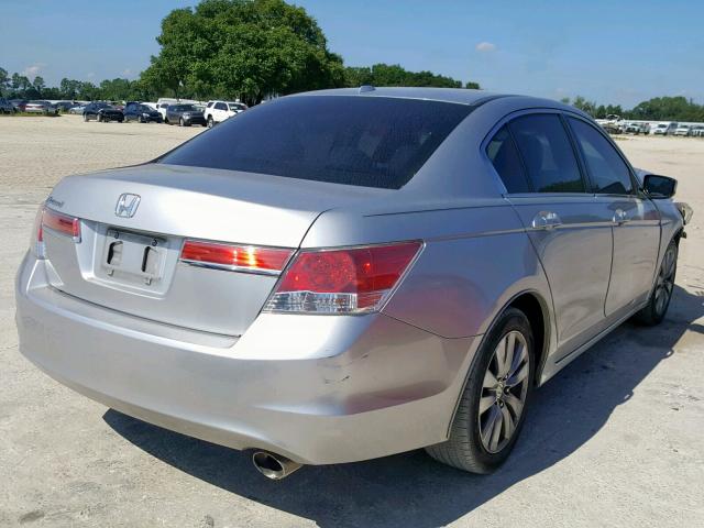 1HGCP2F80BA104701 - 2011 HONDA ACCORD EXL SILVER photo 4