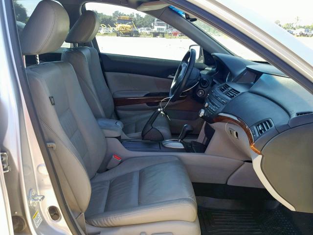 1HGCP2F80BA104701 - 2011 HONDA ACCORD EXL SILVER photo 5