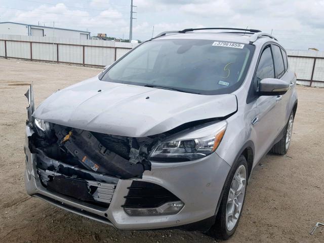 1FMCU0J95DUD53360 - 2013 FORD ESCAPE TIT SILVER photo 2