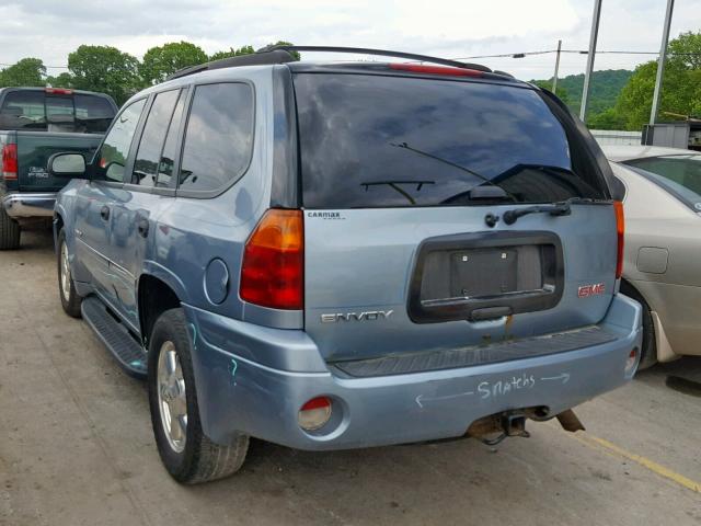 1GKDT13S462307412 - 2006 GMC ENVOY BLUE photo 3