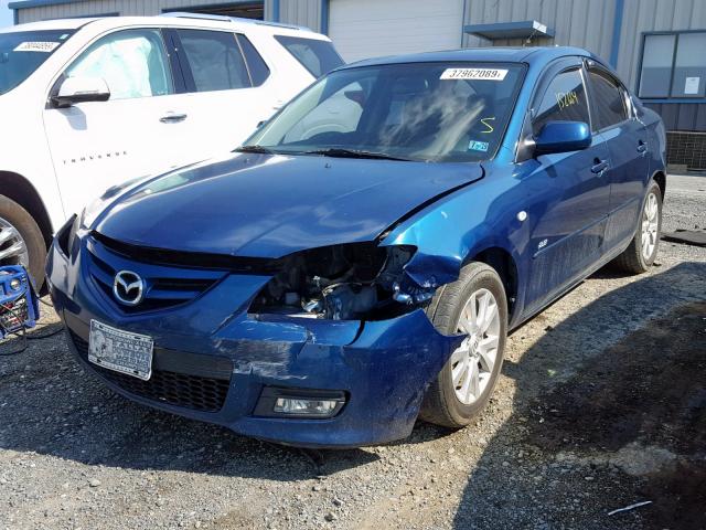 JM1BK323581812508 - 2008 MAZDA 3 S BLUE photo 2