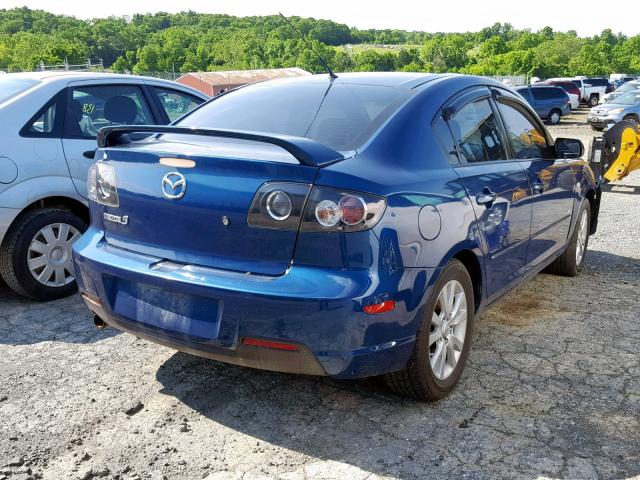 JM1BK323581812508 - 2008 MAZDA 3 S BLUE photo 4