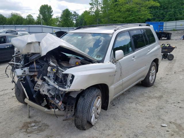 JTEEW21A070039796 - 2007 TOYOTA HIGHLANDER SILVER photo 2