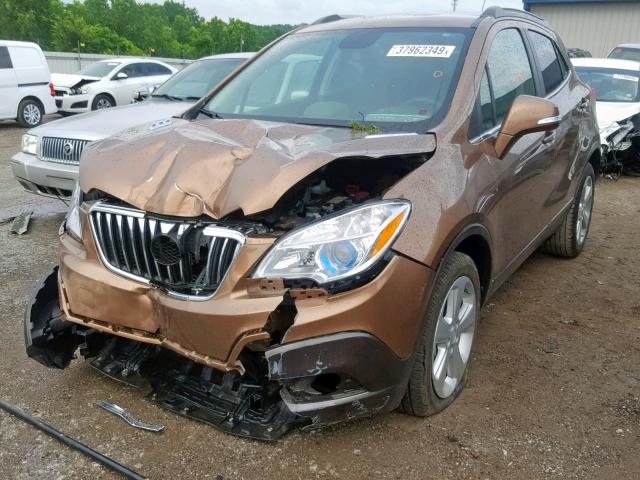 KL4CJASBXGB546960 - 2016 BUICK ENCORE BROWN photo 2