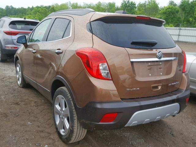 KL4CJASBXGB546960 - 2016 BUICK ENCORE BROWN photo 3