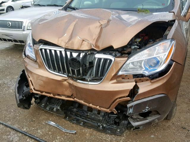 KL4CJASBXGB546960 - 2016 BUICK ENCORE BROWN photo 9