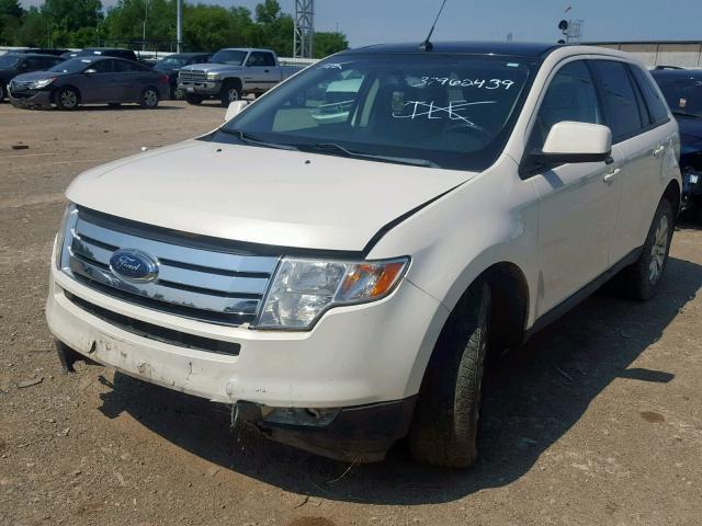 2FMDK38CX8BB11219 - 2008 FORD EDGE SEL WHITE photo 2