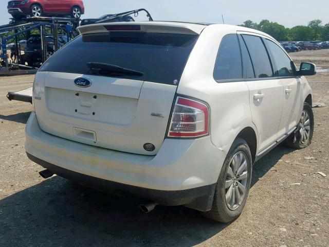 2FMDK38CX8BB11219 - 2008 FORD EDGE SEL WHITE photo 4