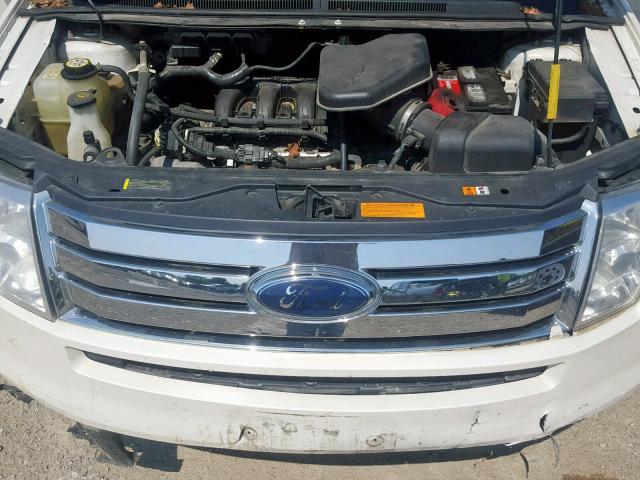 2FMDK38CX8BB11219 - 2008 FORD EDGE SEL WHITE photo 7