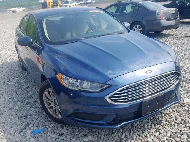 3FA6P0G73JR245911 - 2018 FORD FUSION S BLUE photo 1