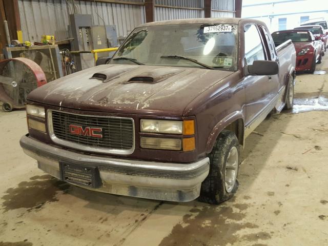 2GTEC19Z3R1567325 - 1994 GMC SIERRA BURGUNDY photo 2