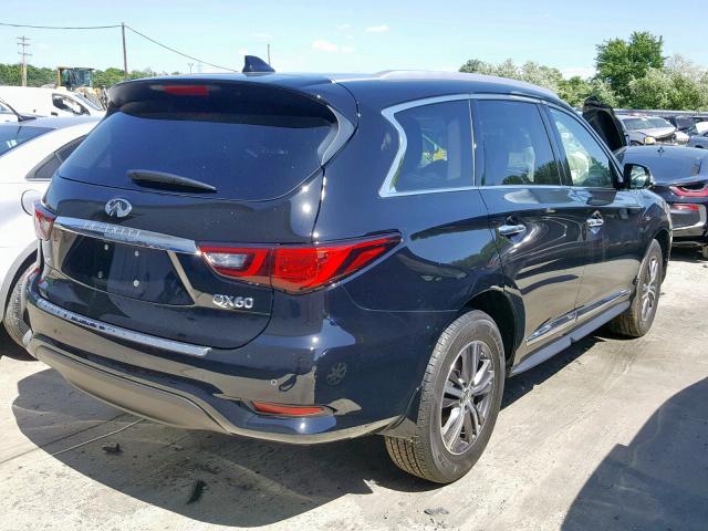 5N1DL0MMXKC532455 - 2019 INFINITI QX60 LUXE BLACK photo 4