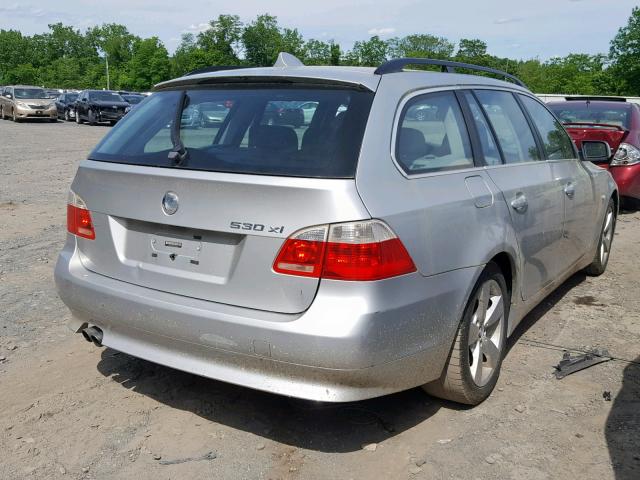 WBANN73546CN00433 - 2006 BMW 530 XIT SILVER photo 4