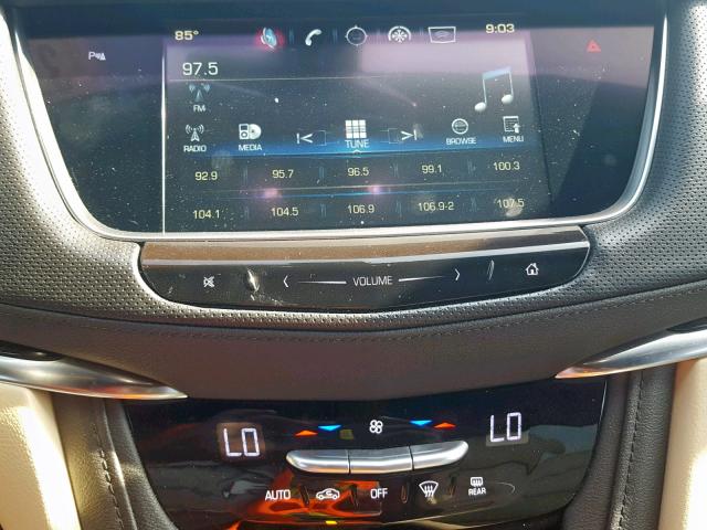 1GYKNARS6HZ236321 - 2017 CADILLAC XT5 BLACK photo 9