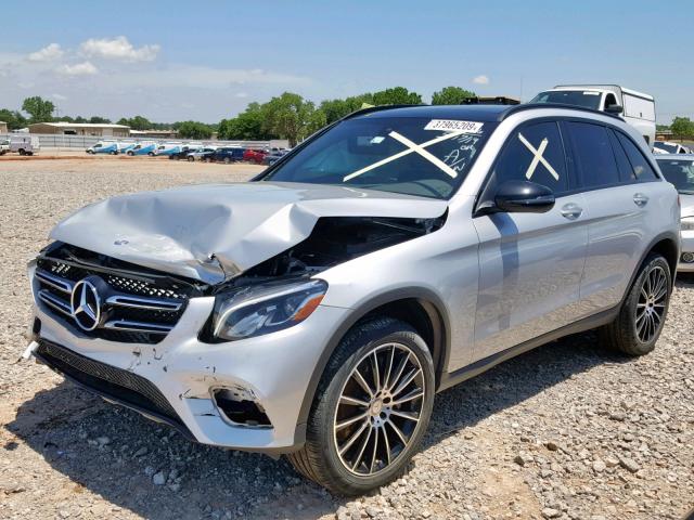 WDC0G4KB9HF155926 - 2017 MERCEDES-BENZ GLC 300 4M GRAY photo 2